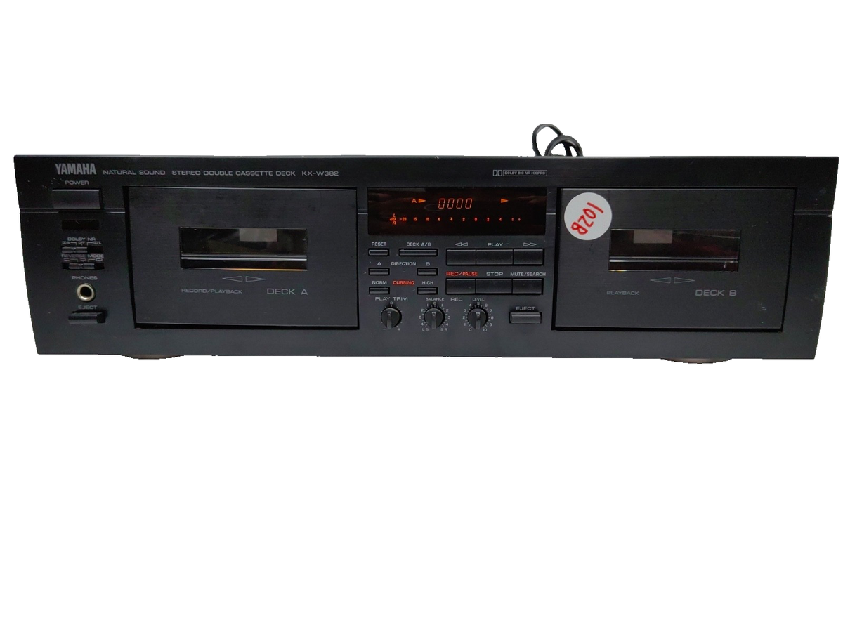 Vintage Yamaha Natural Sound Stereo Double Cassette Deck KX-W382