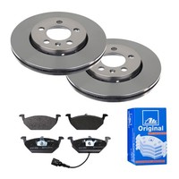 ATE Bremsscheiben Ø256MM + BremsbelÄGe Vorne FÜR Audi A3 Skoda Roomster Octavia