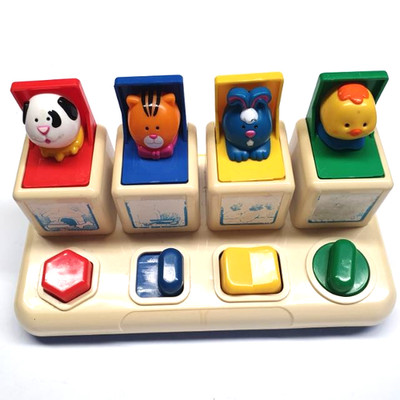 Shelcore Pop Up, Spielfarm, Vintage mit 4 versch. Haustieren, 28x15x13 cm