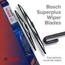 2x Wiper Blades (Pair) Bosch Superplus Front Set For Toyota 4 Runner N130