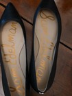 NIB SAM EDELMAN BLACK LEATHER SALLY POINTY TOE FLATS 9.5 M — photo 1