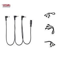 1 to 3 Cable Daisy Chain Guitar Effect Pedal Power Supply Splitter Cable Adapter