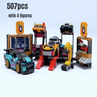 507pcs Custom Car Garage Building Blocks Model MOC 60389 Toys