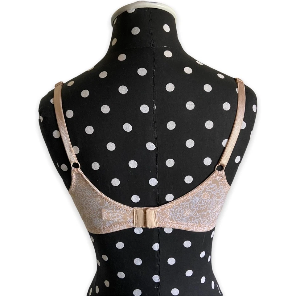 Sujetador para mujer Ellen Tracy talla 34C estampado floral beige camiseta camiseta Foto 2 de 3