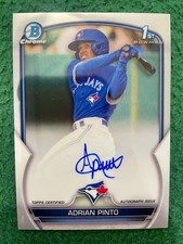 2023 1st Bowman Chrome Rookie ADRIAN PINTO Toronto Blue Jays AUTOGRAPH 