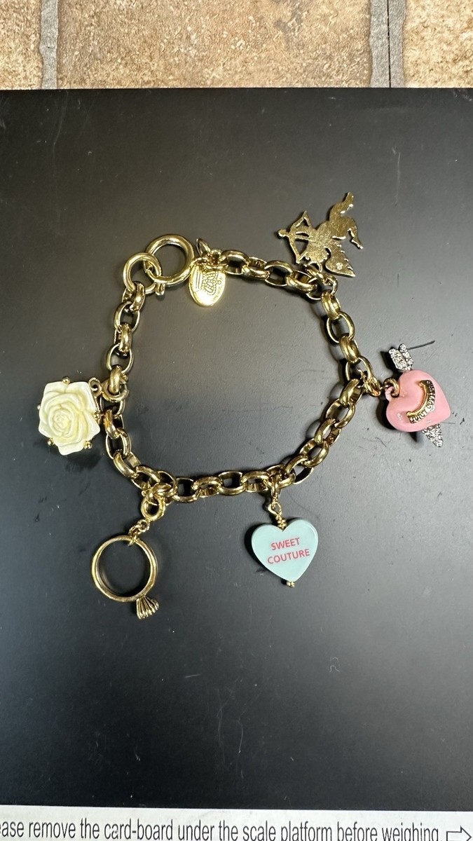 Juicy Couture Romantica Charm Bracelet Cupid Locket 7” | eBay