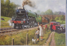 Watching the Trains Flying Scotsman 1000 piece King Jigsaw