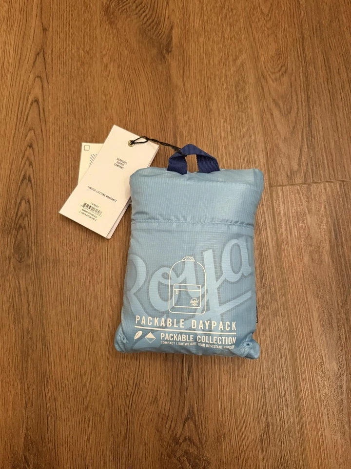 Herschel Supply Co Baby Blue Kansas City Royals Packable Daypack NEW - Image 2 of 4