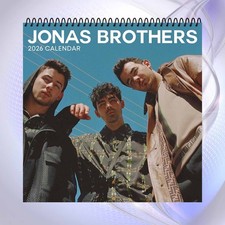 Jonas Brothers 2026 Calendar, Celebrity Wall Calendar Gift for Music Fans