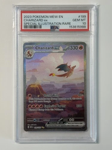 Pokémon Charizard ex 199/165 SIR Scarlet & Violet 151 PSA 10 - NEW CERT