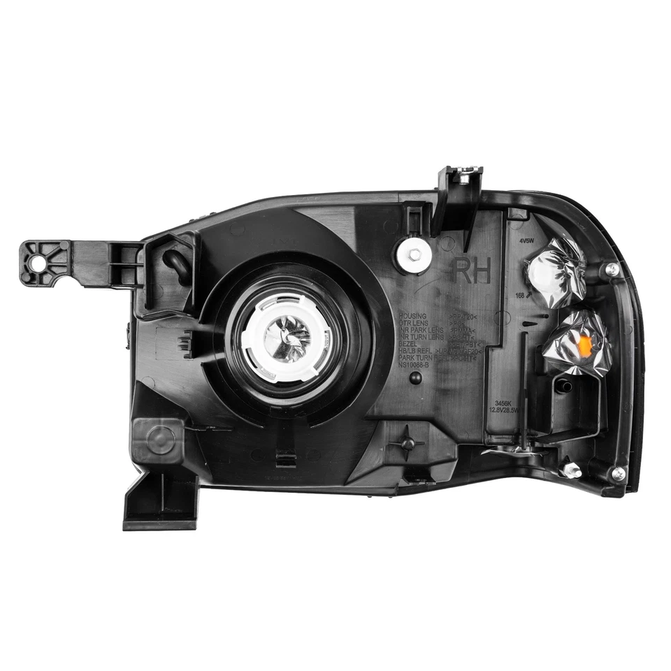 Conjunto de faros L&R para carcasa cromada halógena Nissan Frontier 2001-2004 Foto 2 de 4