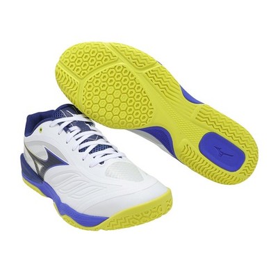 Mizuno Wave Medal 8 White Blue Lime Men Table Tennis Shoes