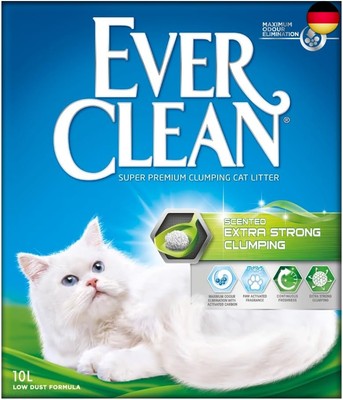 Ever Clean Extrastarkes klumpendes Katzenstreu, 10 Liter, mit Duftstoffen,