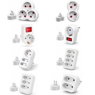 Steckdosenadapter Mehrfachstecker 2/3/4-fach Steckdosenverteiler ohne Kabel Euro