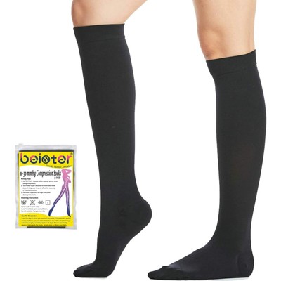 Kompressionsstrümpfe Damen Herren 20-30mmHg, medizinisch, geschlossener Zeh