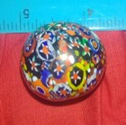 #100 Vintage 1.25" Murano Millefiori Glass Bead – 1950s Venetian Trade Bead,  — photo 5