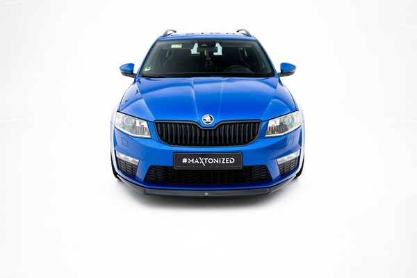 Maxton Design Frontlippe V.2 Passend FüR Skoda Octavia Rs Mk3 Schwarz Hochglanz-image