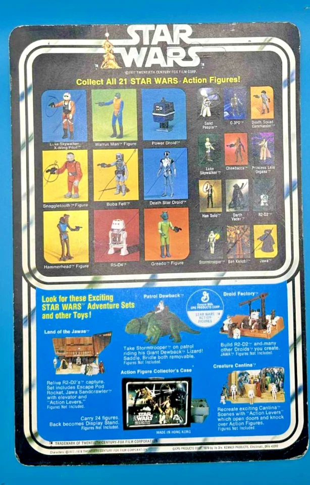 BOBA FETT 21 ESPALDA KENNER VINTAGE Star Wars ANH CARDBACK 1979 (SWC9) sin perforar Foto 2 de 3