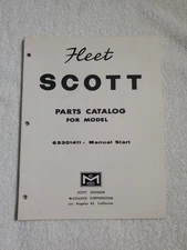1962 Fleet Scott Outboard Boat Motor Parts Catalog 63301411 McCulloch 75207