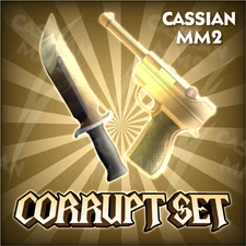 Corrupt Set MM2 || Roblox Murder Mystery 2 Unique Knife & Godly Gun