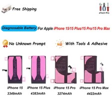 Diagnosable Battery Replacement For Apple iPhone 15/15 Plus/15 Pro/15 Pro Max