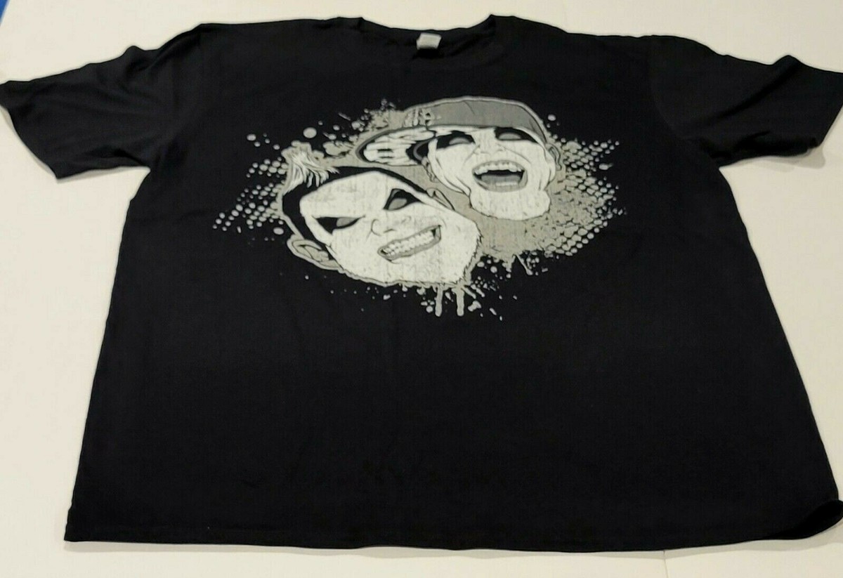 TWIZTID Grayscale Splatter Faces T-shirt - Adult X-Large, Black | eBay