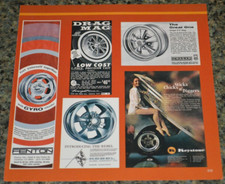 1969-72 Rim Mag Ads Picture Feature Print 70 Drag Fenton Cragar Rebel Keystone 7