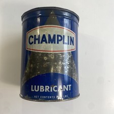 Vintage 1960's CHAMPLIN 5lb Lithium Grease Lubricant 5