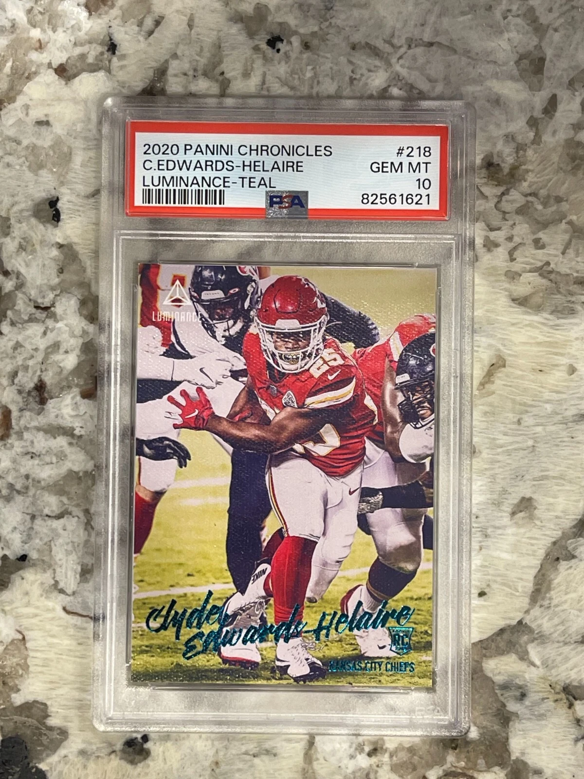 Clyde Edwards-Helaire Panini Chronicles Luminance #218 Teal