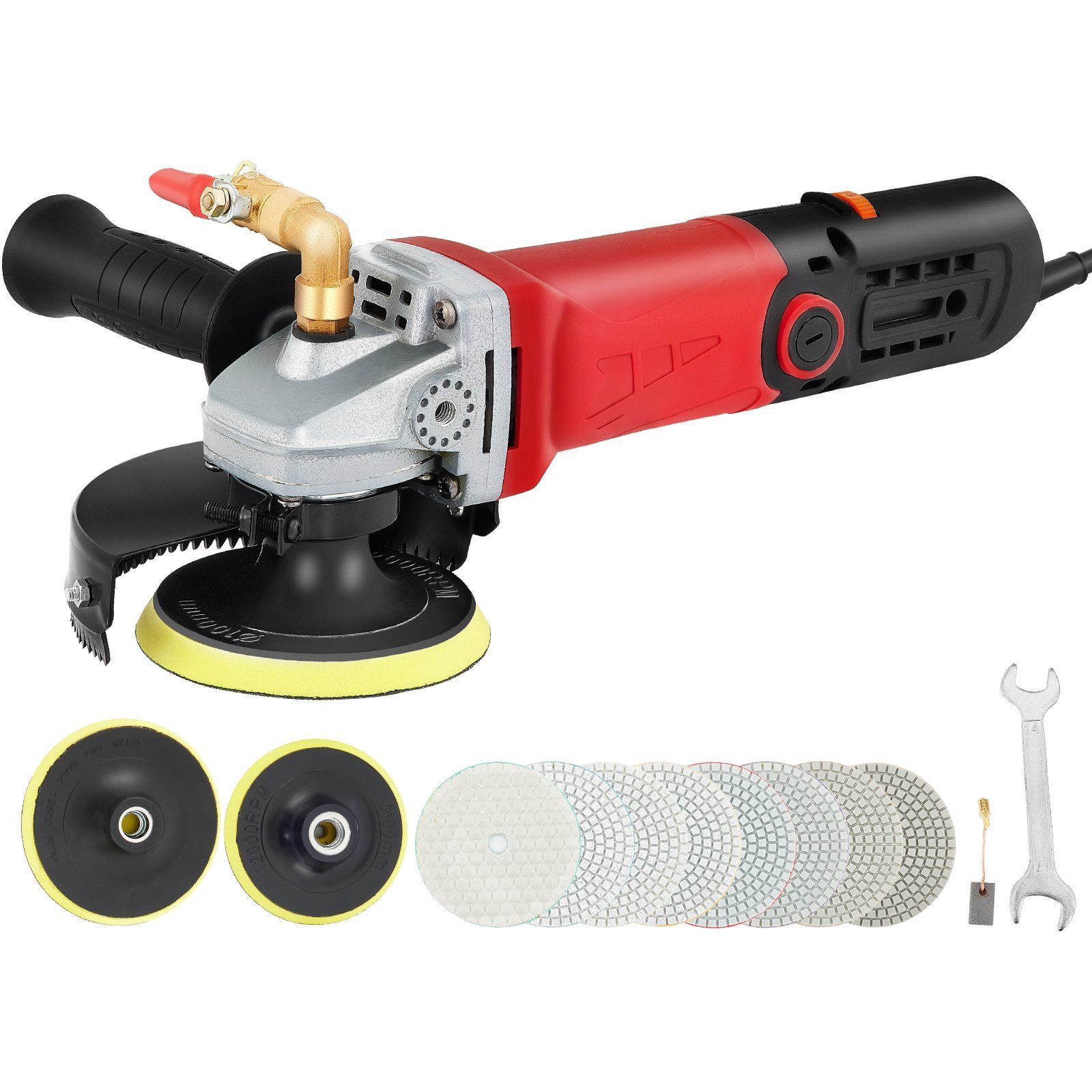 VEVOR Wet Buffer / Polisher, Variable Speed 8 pcs Kit, Extra 4