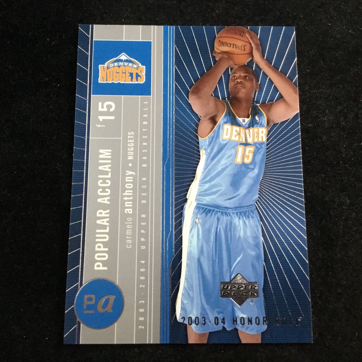 2003-04 Upper Deck Honor Roll Popular Acclaim #PA8 Carmelo Anthony