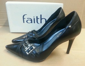 faith black court shoes