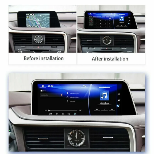 12.3" Car Radio Display Upgrade Stereo Carplay GPS Navi For 2016-2019 Lexus RX - Picture 11 of 24