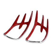 Goldwing Chrome Fairing Mirror Back Accent Grilles Fit Honda GL1800 2001-11