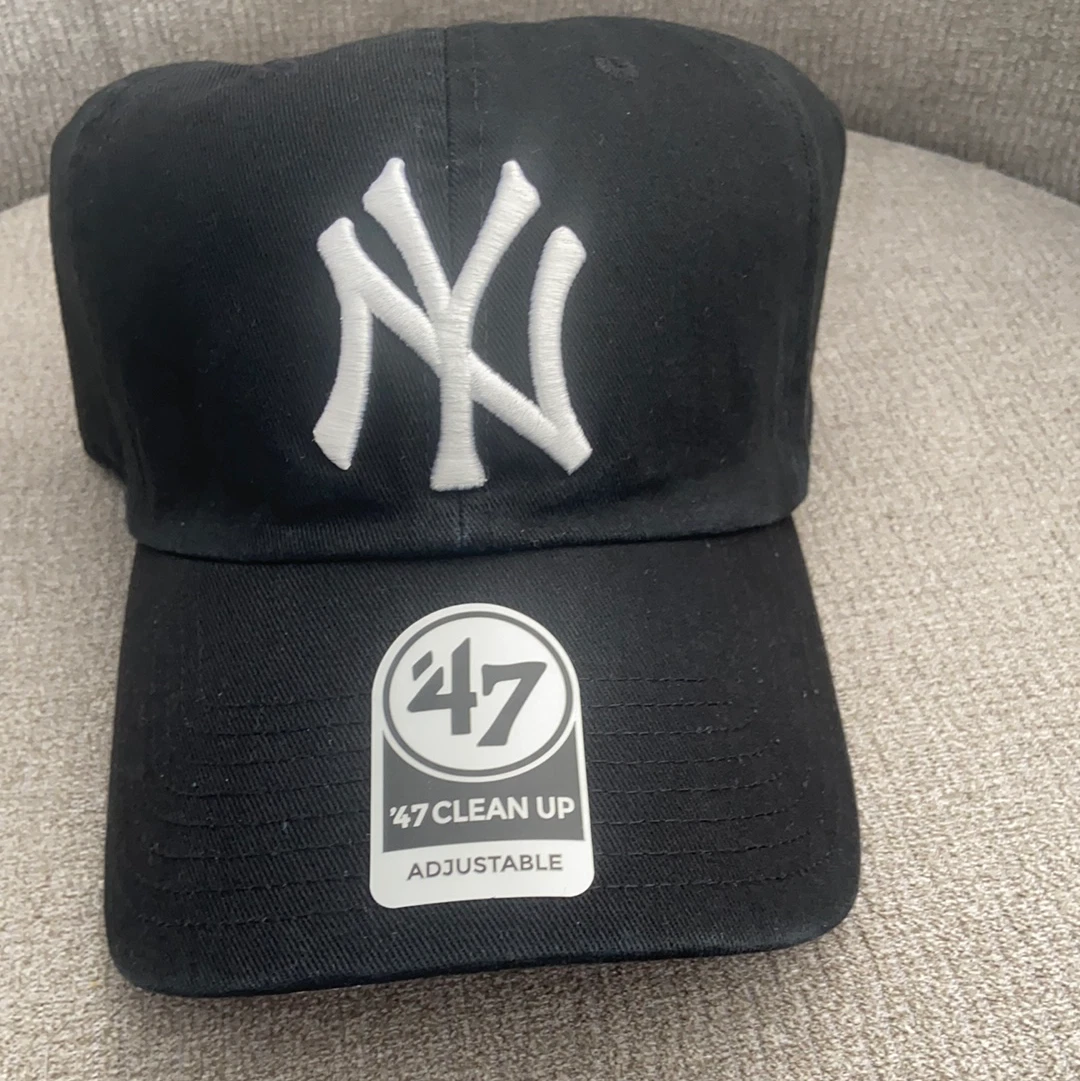black yankees adjustable hat