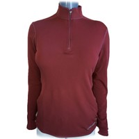 Hot Chillys Women's Mext Base Layer Zip-t Hc9434 Desert Red Heavy Weight Hot Chillys Women's Mext Base Layer Zip-t Hc9434 Desert Red Heavy Weight