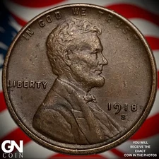 1918 S Lincoln Cent Wheat Penny  M2994