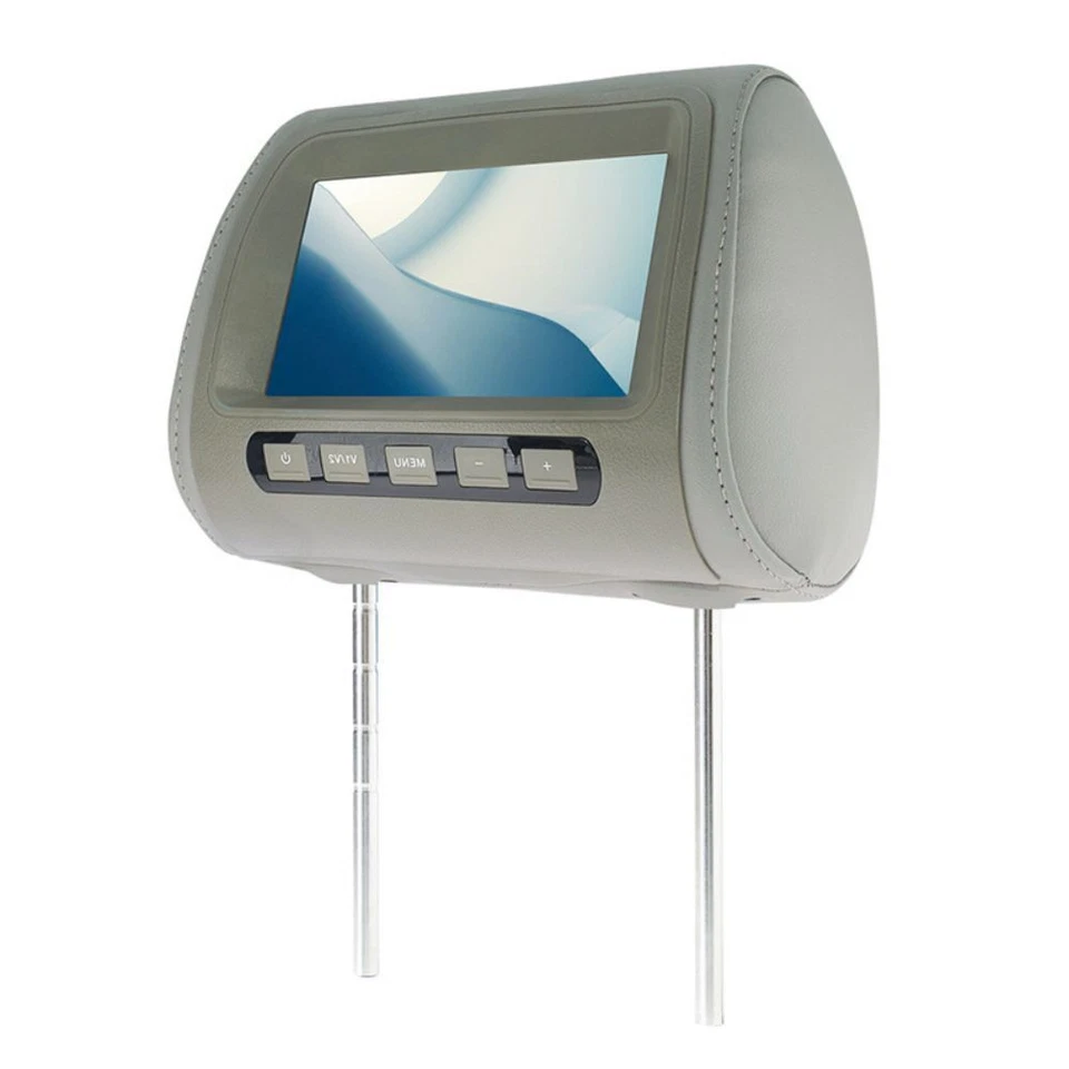 7inch Car Headrest Monitor AV Display Screen Head Pillow Entertainment System - Image 3 of 4