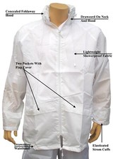 CATHEDRAL Duralite Jacket Mens Summer Lightweight Showerproof White Bowls 2025