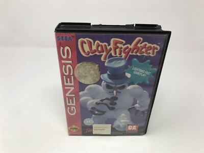 Clay Fighter - Sega Genesis, 1994 - Game In Box - NO MANUAL !! 