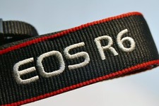Canon EOS R6 Digital Camera Neck Shoulder Strap Black-Red - Genuine OEM