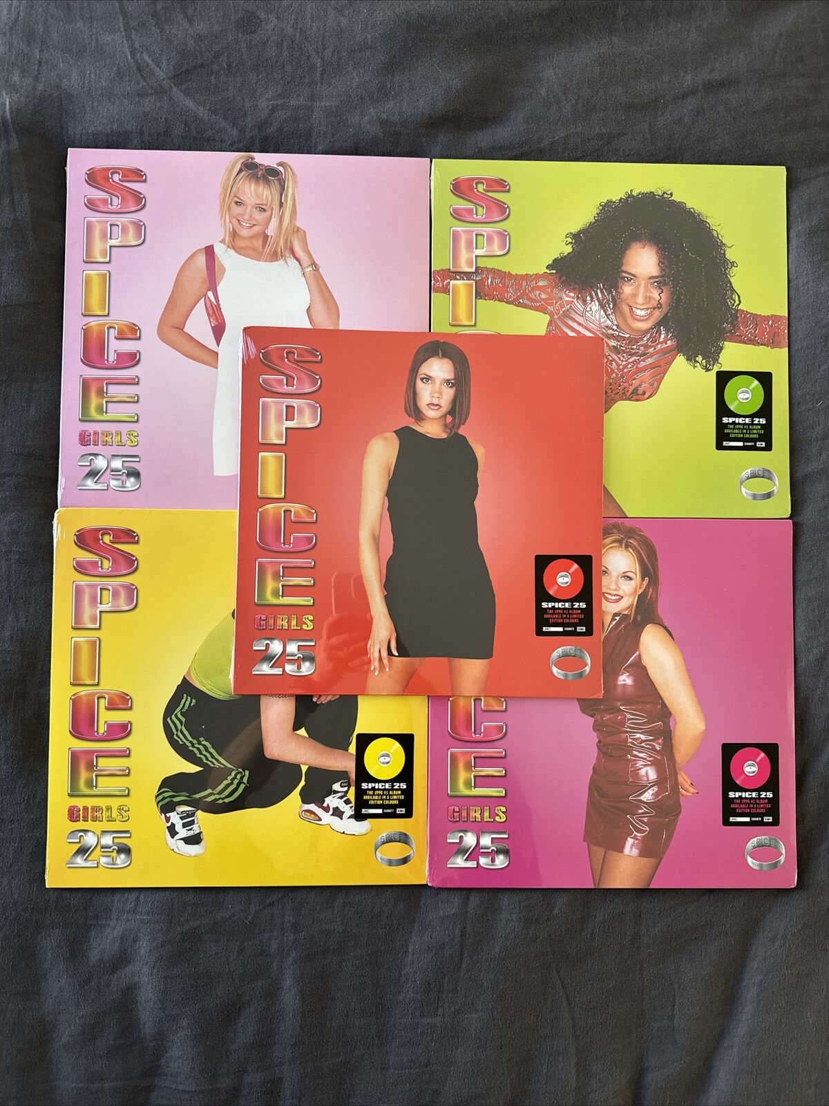 ALL 5 SPICE GIRLS SPICE (25th ANNIVERSARY) NEW SEALED COLOUR DISC VINYL LP