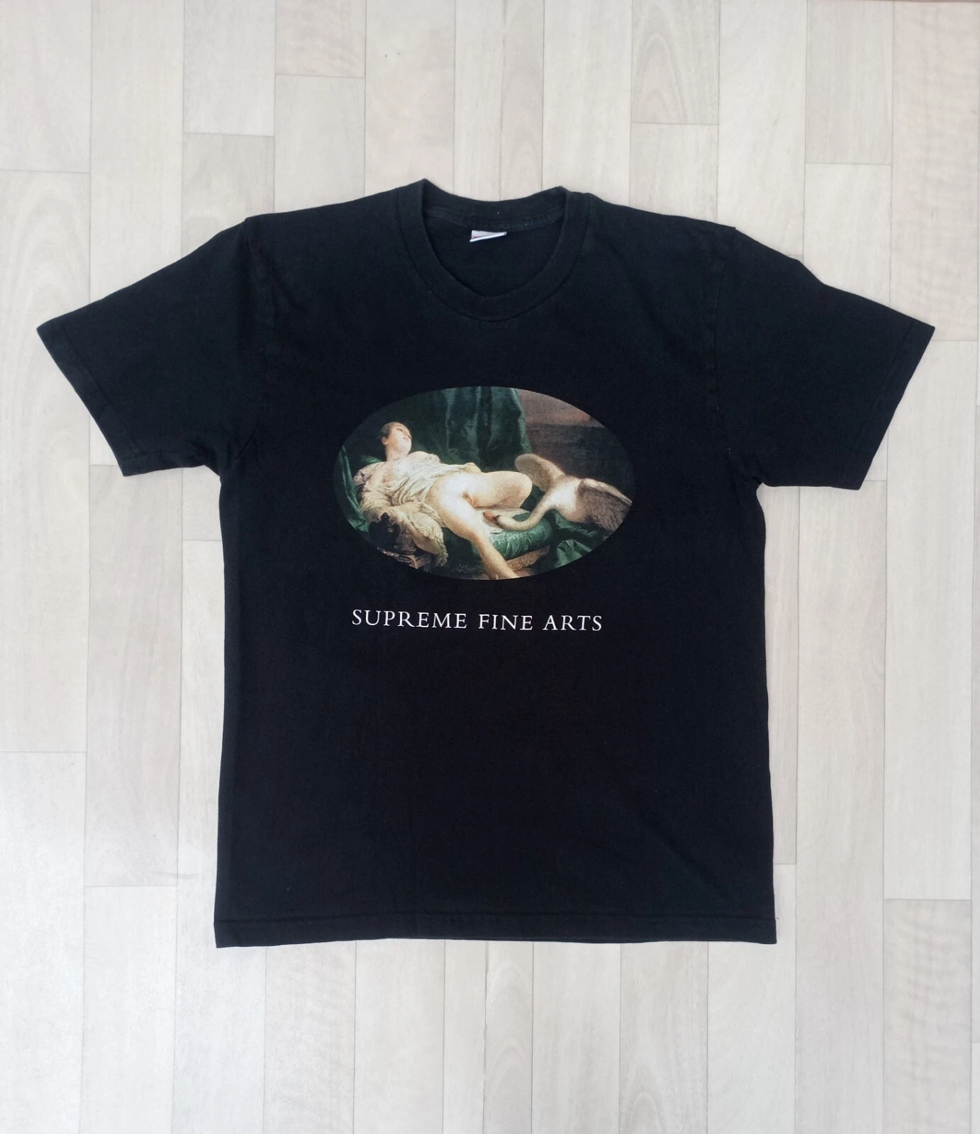 SUPREME LEDA ET LE CYGNE BEAUX ARTS T SHIRT NOIR TAILLE M