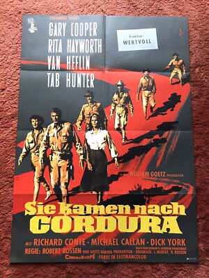 Sie kamen nach Cordura Kinoplakat Poster A1, 1959, Gary Cooper, Rita Hayworth