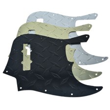 Metal Diamond Plate Jazz Bass Pickguard Anodized Pickguard fits American Fender