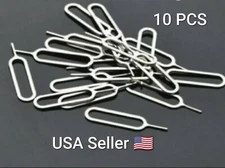 10PCS Durable Metal Ejector Pins Kit Phone Sim Card Tray Ejector Eject Pin tool