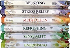 120 Sticks of Stamford Premium Aromatherapy Hex Range Incense Sticks