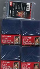 100 Ultra Pro 3x4 Sports Card Toploaders And 100 Ultra Pro Sleeves