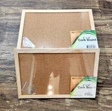 11 Pack 8" x 12" Framed Display Cork Board with Screws for Art Projects Crafts