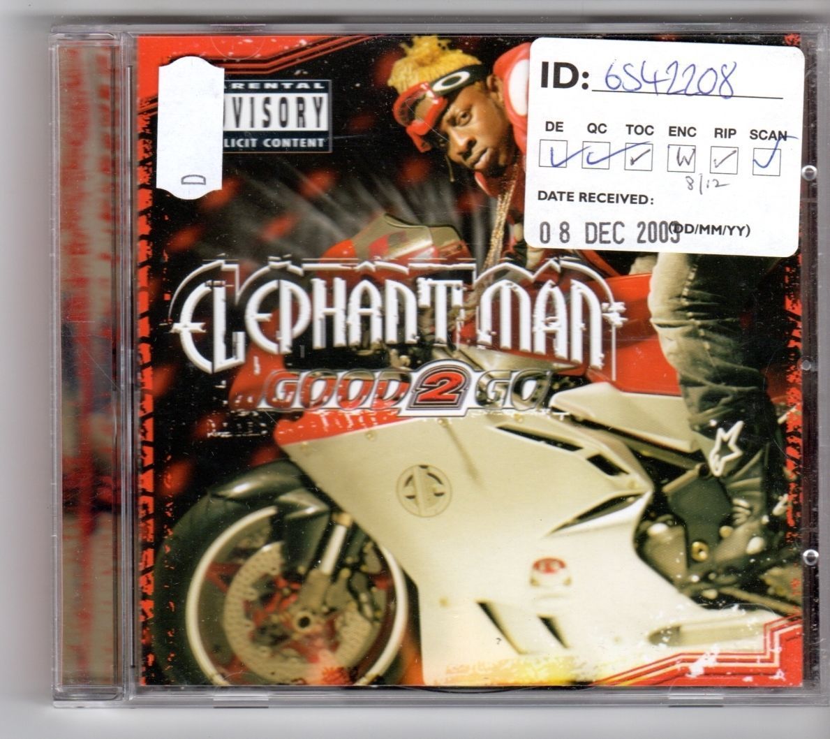 (GL937) Elephant Man, Good 2 Go - 2003 CD